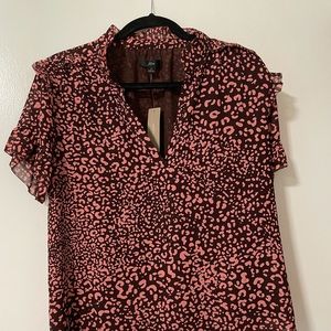 JCrew Leopard Print Blouse